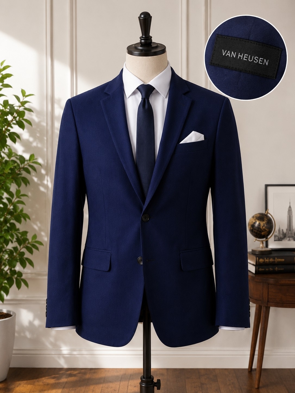 Van Heusen Navy Men's Two-Button Blazer